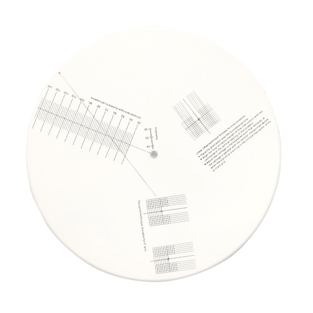 Calibration Plate HIFI Player Phono Stylus Adjustment Tool Accessories Turntable Protractor Pickup Alignment