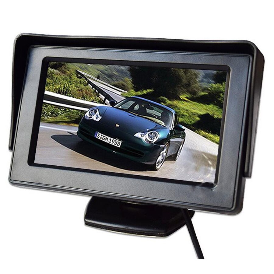 4.3 Inch Tft Lcd Auto Monitor Auto Reverse Parking Monitor Met Led-Achtergrondverlichting Voor Achteruitrijcamera Dvd