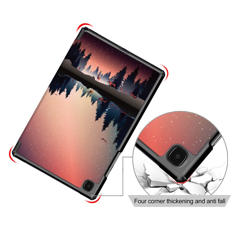 Dla Samsung Galaxy Tab A7 10.4 2020 Tablet Case SM-T500 SM-T505 składana magnetyczna pokrywa dla Funda Samsung Tab A7 skrzynki pokrywa