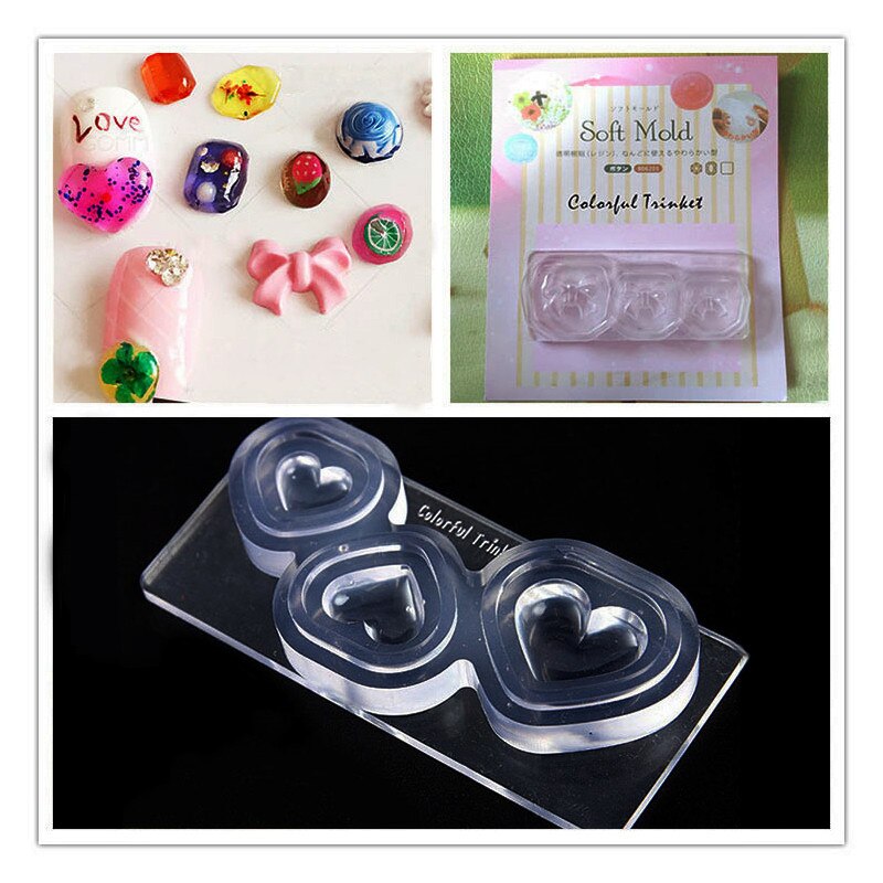 Manikyr gravyr mall silikon manikyr mall kit tjock 3d polering nail art diy dekorationsverktyg form set