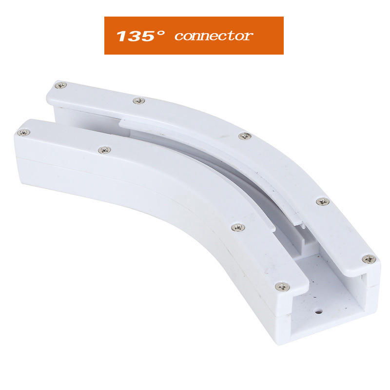 Dooya sunflower 90/135 degree U Type and L Type Window Electric Curtain Track Rail Joint Bracket Connector: 135 degree connecter
