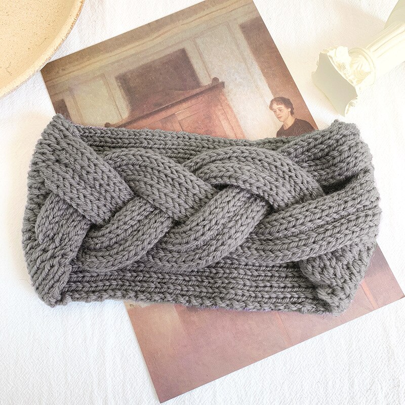 Vinter ørevarmer pandebånd kvinder elastisk uld strikket pandebånd head wrap hårbånd piger hårbånd tilbehør: 7