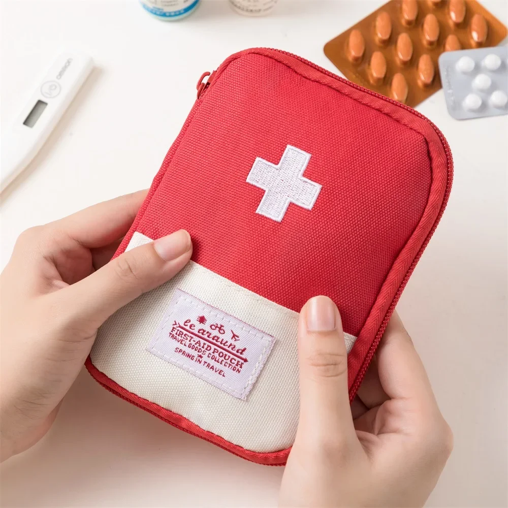 Bolsas portátiles para botiquín de primeros auxilios, bolsa de almacenamiento grande para medicina, bolsa para acampar, emergencia, hogar, viaje al aire libre, organizador con asa