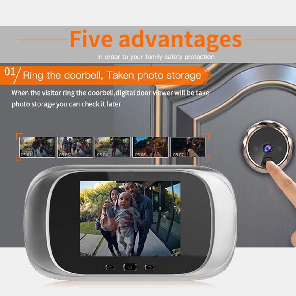 Door Viewer Long Standby Video 2.8inch Intercom Infrared Motion Sensor Night Camera Door Bell Home Security Camera