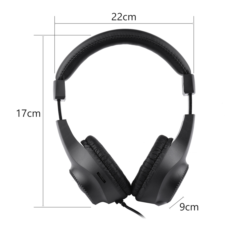Trådbundna stereomonitorhörlurar over-ear-headset med 50mm element 6.5mm kontakter för gitarrförstärkare elpiano ljudmixer