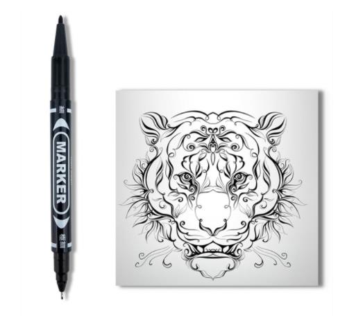 1PCs Tattoo Marker Penna Della Pelle Microbalcing Penna Surfer Stencil Contorno Della Pelle Maker Penne Porta Cosmetico di Trucco Del Tatuaggio Accessori: 1PC