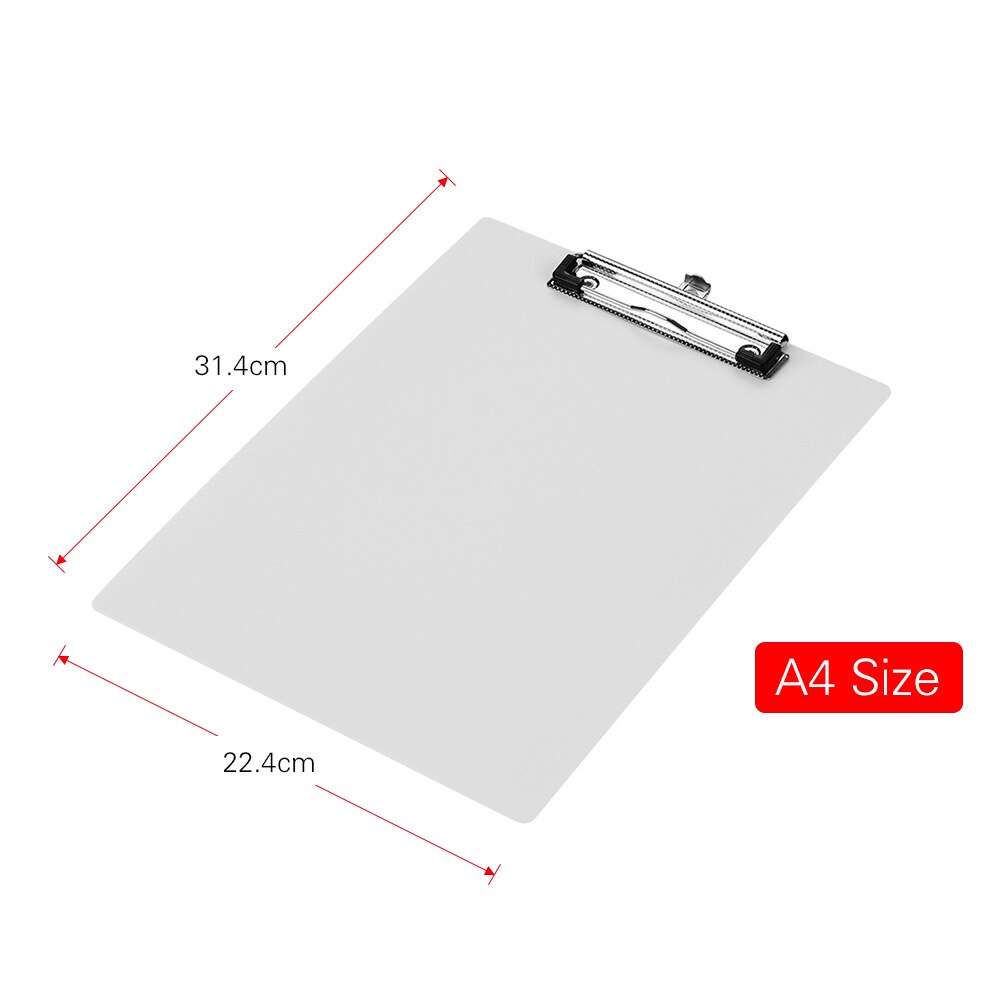 Plastikowy schowek metalowy klips notatki teczka teczka na dokumenty z wiszące pętli dostawa artykułów piśmienniczych