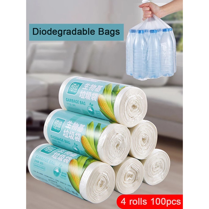 Kukurydza biodegradowalne worki na śmieci domowe sklasyfikowane jednorazowe czyszczenie toalet worki na śmieci kuchenne grubsze plastikowe torby przerwa
