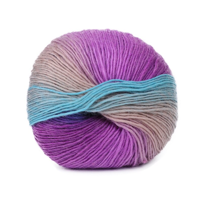 19 kleuren 50g Hand-geweven Regenboog Kleurrijke Gehaakte Kasjmier Wol Blend Garen Breien voor Winter voor weven Trui muts Sjaal Kni: 064