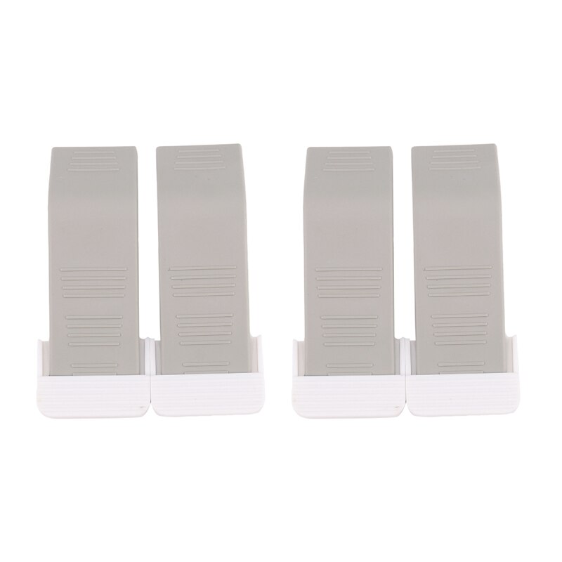 Deurstopper 4 Pack Set Premium Heavy Duty Deur Stop Rubber Wedge Met Decoratieve Opslag Houder-Perfect Doorstop (grijs): Default Title