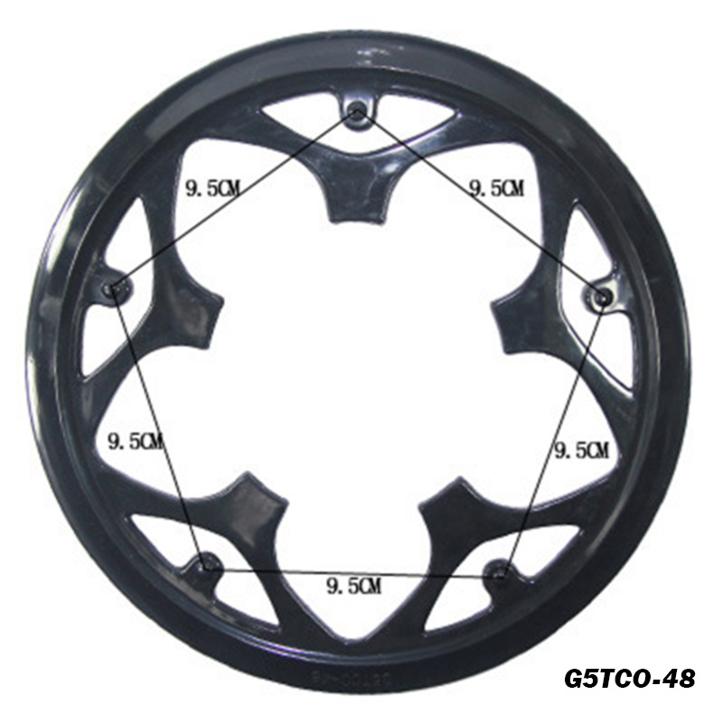 42t/44t/46t/48t cykel kranksæt beskyttende ærme kædehjul beskytter kædehjul dækning cykel kædehjul beskytter: G5 tco -48