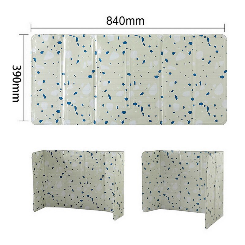 Anti Splatter folia aluminiowa olejoodporna płyta przegroda izolacja cieplna ochraniacze powierzchni pokrywa olejoodporna kuchenka ze stali nierdzewnej: Geometric Green