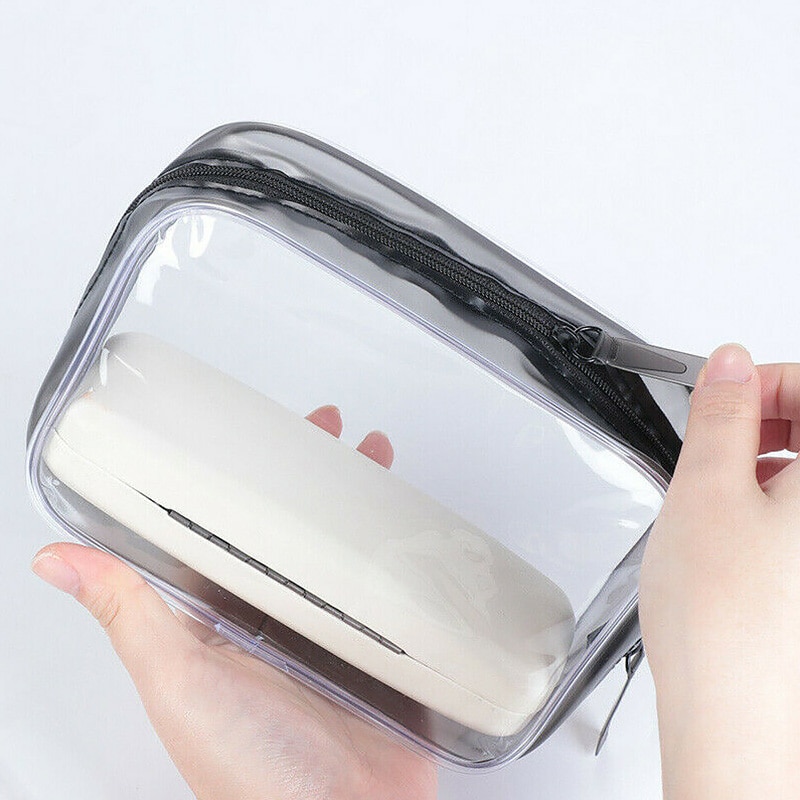 Travel PVC Cosmetic Bags Women Transparent Clear Zipper Makeup Bags Organizer Bath Wash Make Up Toiletry Pouch 4 Sizes