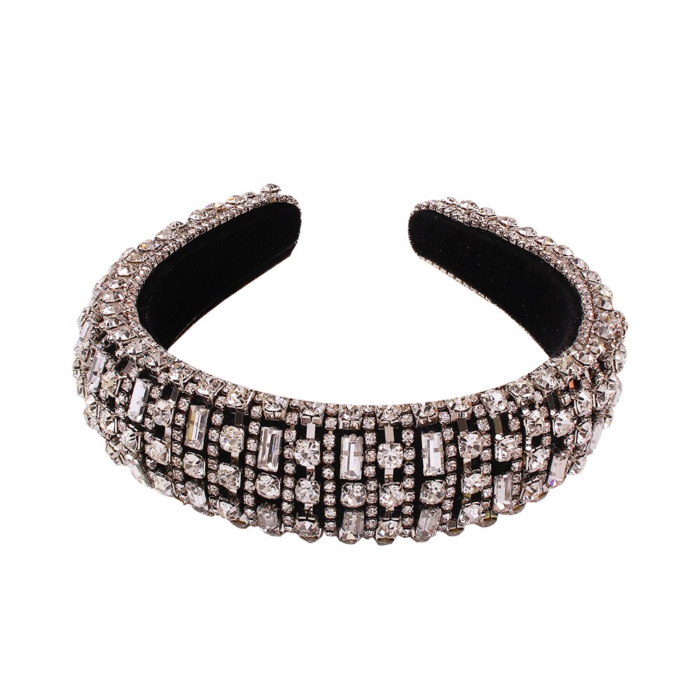 Mulheres coroa bandana menina senhoras strass hairbands cristal cheia hoop cabelo headwear festa de casamento acessórios para o cabelo ornamentos