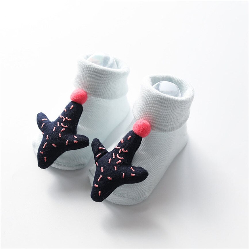 Socks Baby Winter Infant Toddler Baby Boys Girls Socks Cartoon Cute Animals Sock Anti-Slip Knitted Soft Keep Warm Socks