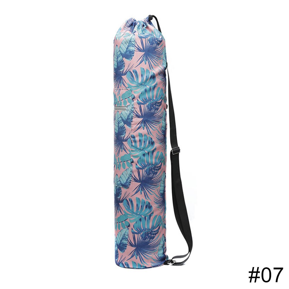 Yogamattentasche mit toploader, innentasche, floralem print, verstellbarem schultergurt und reflektierenden details: 07