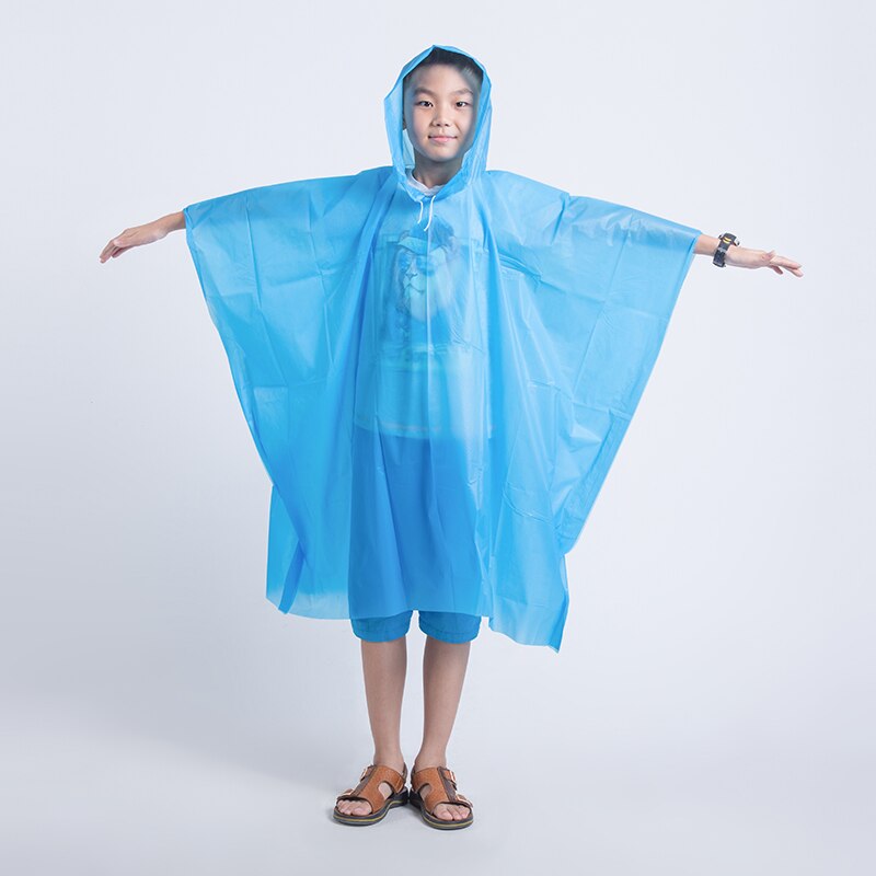 Chubasquero desechable para niños, impermeable, transparente, capa de chuva infantil, ropa de lluvia para niños, chubasquero para Camping