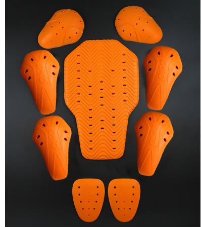 DSO Motorcycle Soft Rubber Back Pad Detached Spine body armor Knee Elbow protector Sport protector Universal Model
