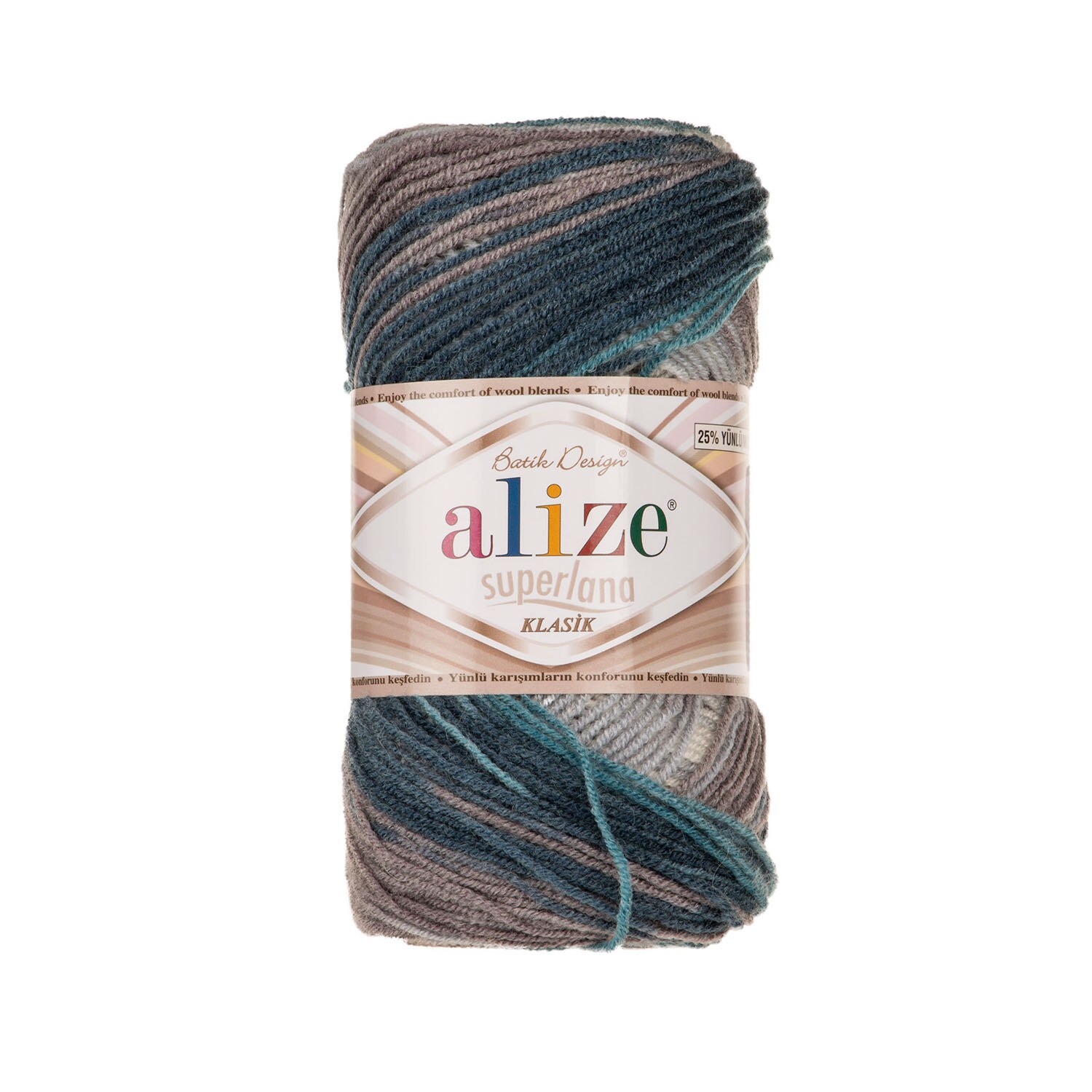 Alize Superlana Klassieke Batik Breien Garen Haak Garen Acryl Garen Zacht Garen Multicolour Garen Superlana Klasik Batik: 4240