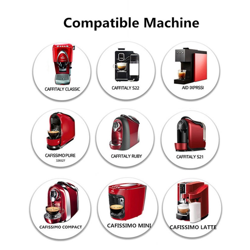 Rvs Hervulbare Koffie Capsule Pod Filter Druppelaar Sabotage Compatibel Met Cafissimo Koffie Machine