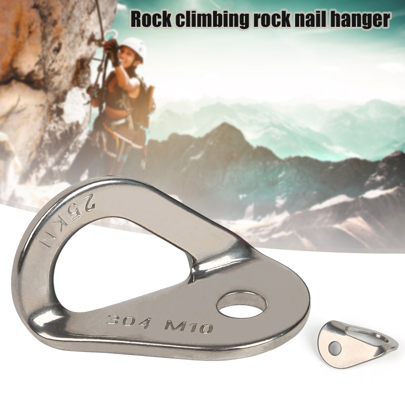 1pc 25KN Stainless Steel Rock Climbing Anchor Point Bolt Hanger Climbing Anchor Bolt Hanger for Climbing Expansion