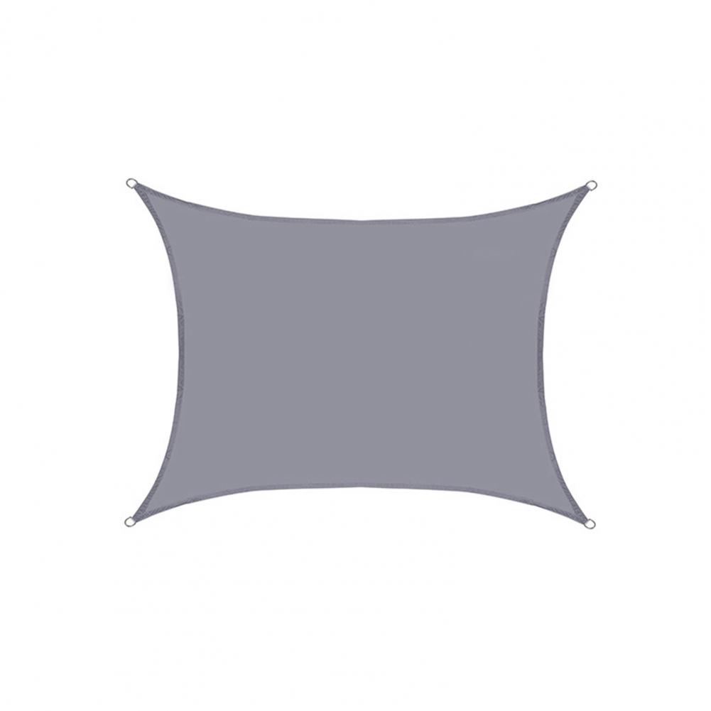 Reusable outdoor awning, rectangular, sun and shade, waterproof, wear-resistant, dustproof, for garden, patio, canopy, swimming yard, sun and shade: Grey