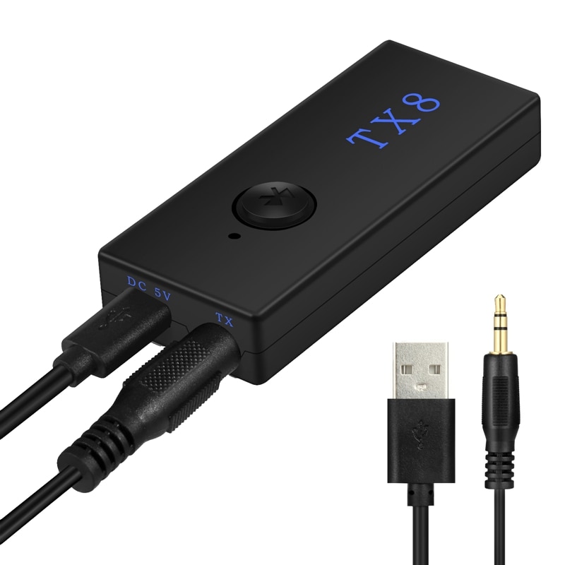 PC HDMI TV MP3 Home Stereo DC 5V Adapter Portable Bluetooth Video Audio Transmitter Set