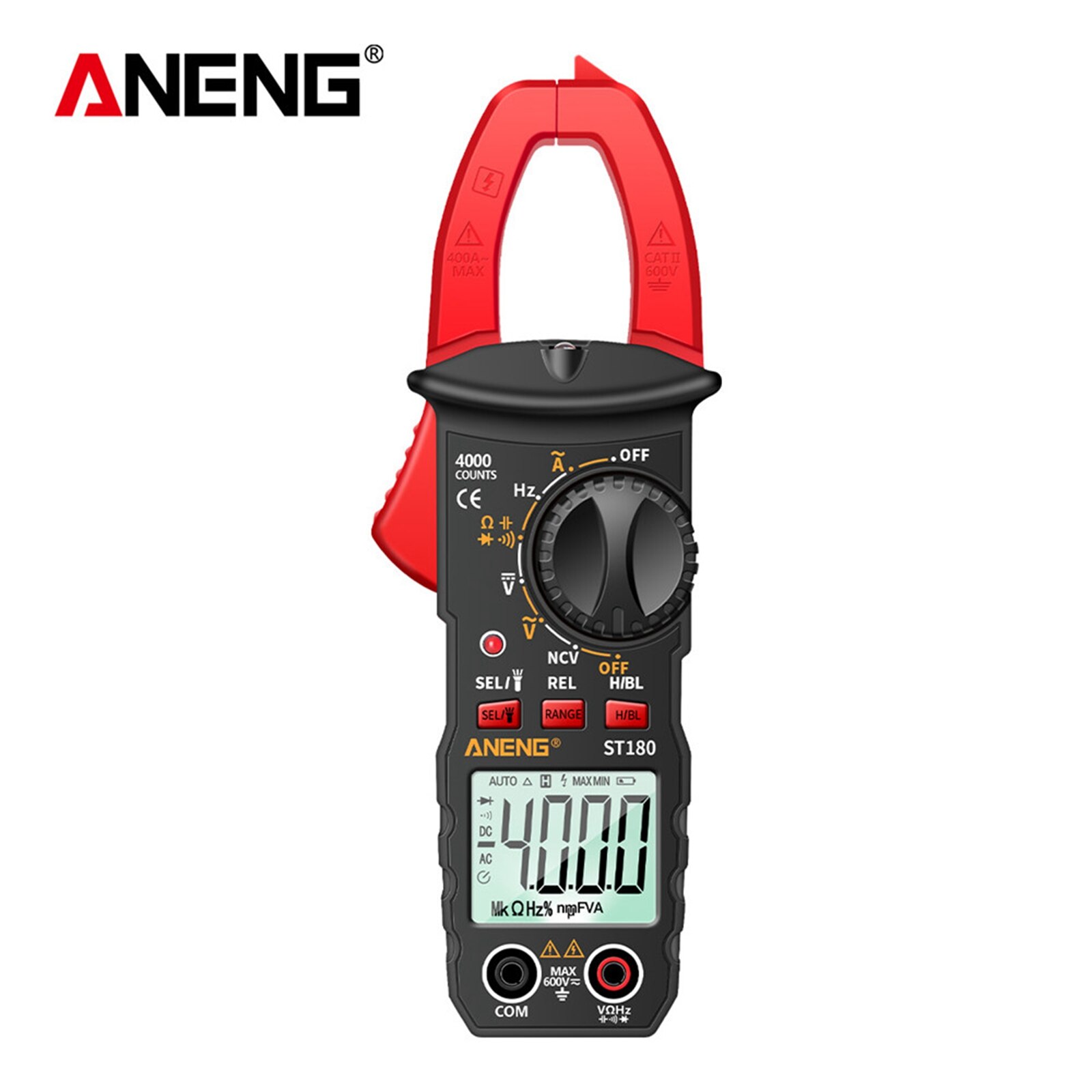 ANENG Clamp Meter AC and DC Current Multimeter 4000 Count Voltage Measurement Tester Ohmmeter Electrician Tools