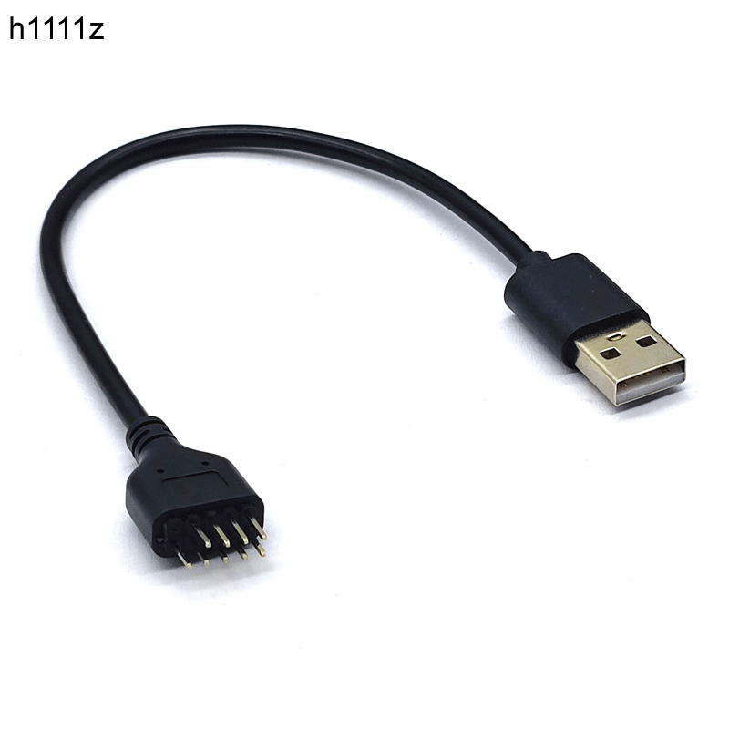 NEUER USB-Anschluss USB-Verlängerungskabel USB2.0 auf 9-poliger Stecker 9-poliger Stecker auf externen USB-A-Stecker PC-Mainboard Internes Datenkabel