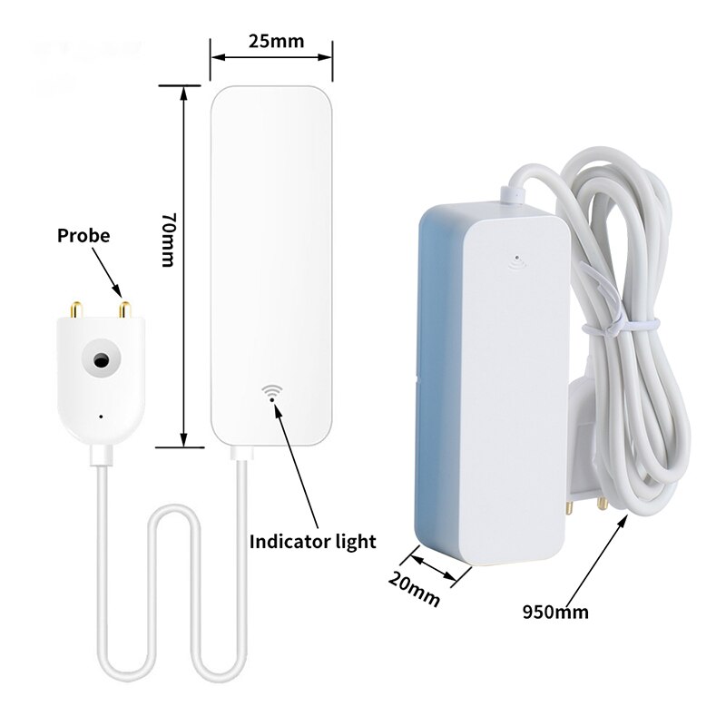 Tuya Smart Water leak Sensor WiFi Water level Sensor Water Leak Detector SmartLife App Remote Control Home Security Alarm System