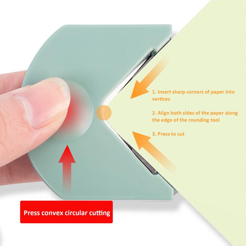 Rotunjitoare de colțuri ,  r4 perforatoare de colțuri, trimmer portabil pentru tăiere de hârtie, pentru tăiere de cărți foto, jurnal de resturi alimentare, instrumente de scrapbooking diy