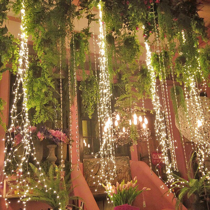 As Shown In The Figure, 280 Led Vines Lights, Copper Wire Branch Lights, Led Romantic String Lamp Wedding