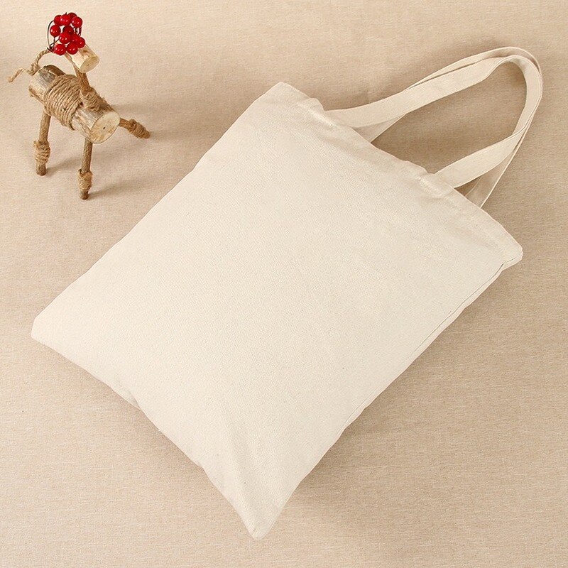 Shopping Bags Women Eco Reusable Canvas Small Large Capacity Supermarket Tote Grocery Storage Shoulder Bag