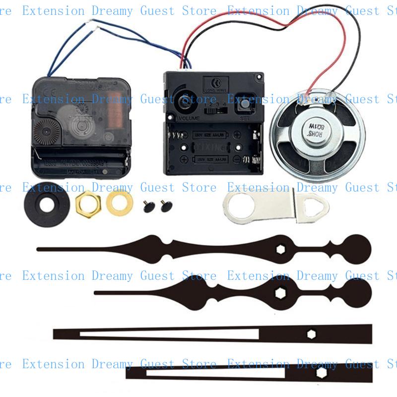 652F Quartzs Clock Movement Set Battery Operated Replacement Part for Wall Clocks Crafting Projects Repair Part J0063+026+005