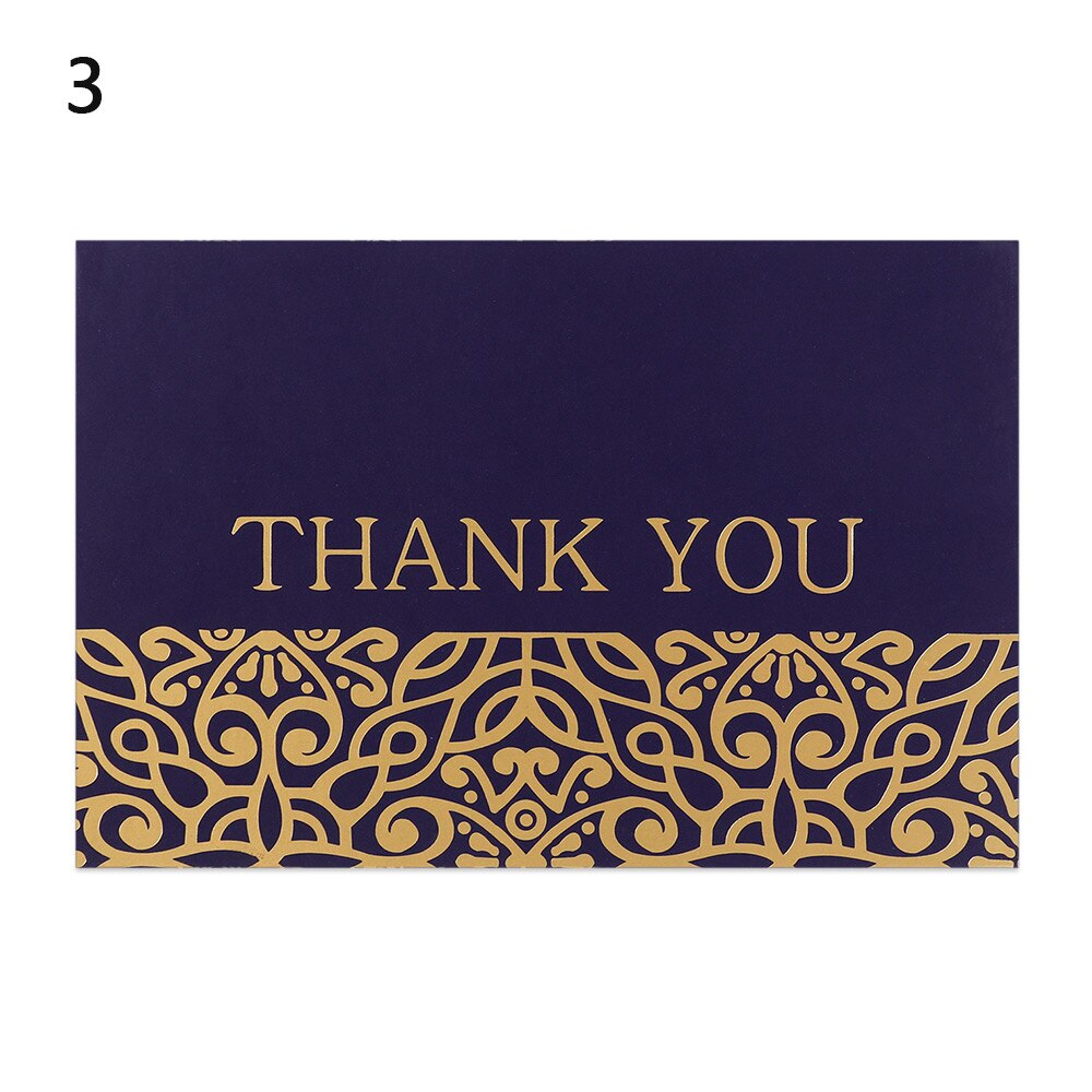 5pcs Gold Embossed Thank You Cards Blank Note Cards with Envelopes Letter Greeting Cards Perfect Business Wedding Cards Gra: 3
