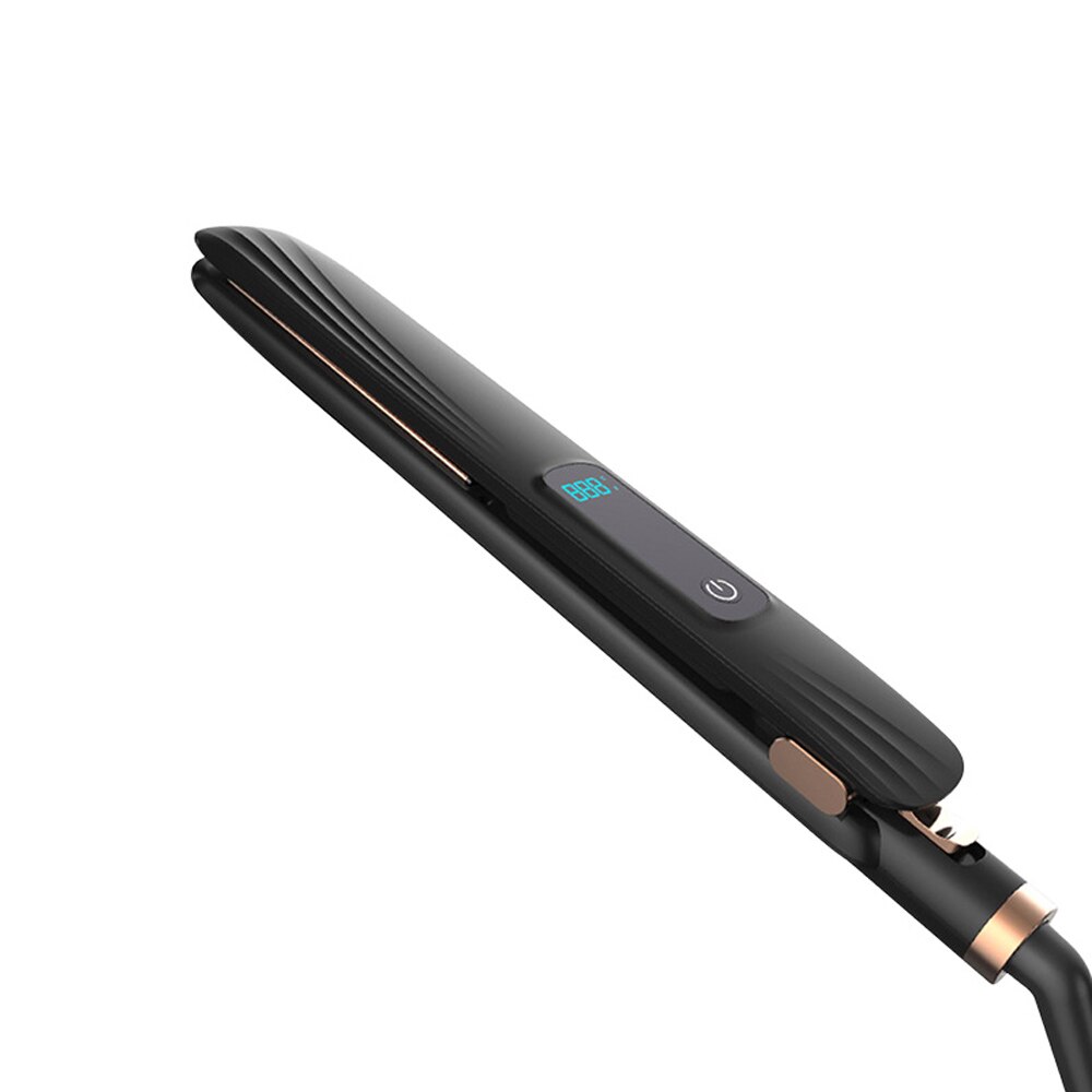 Fer à friser en céramique Tourmaline, plaque chauffante pour cheveux, chauffage rapide, Performance thermique: black / LES USA