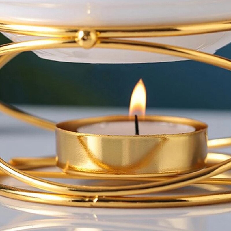 Oil Burner Wax Melt Ceramic Candle Holder Aroma Oil Warmer Spa Yoga Room Meditation Home Decoration Essential Oil