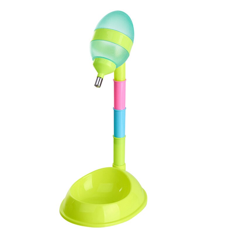Qqqpet 600ml staande voerbak huisdierbenodigdheden hondenvoerbak automatische waterdispenser fles drinkfontein voor katten: Groente
