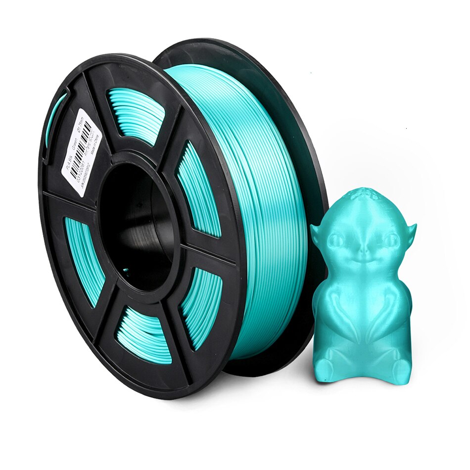 Sunlu Zijde Gloeidraad 1.75Mm 1Kg Zijde Textuur Pla Plus 3D Printing Filament Voor 3D Printer Dimensie Nauwkeurigheid +/-0.02Mm: Silk Green