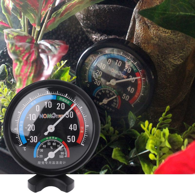 Reptile Temperature Thermometer Humidity Hygrometer Gauge Vivarium Tank Supplies Reptile Thermo-hygrometer