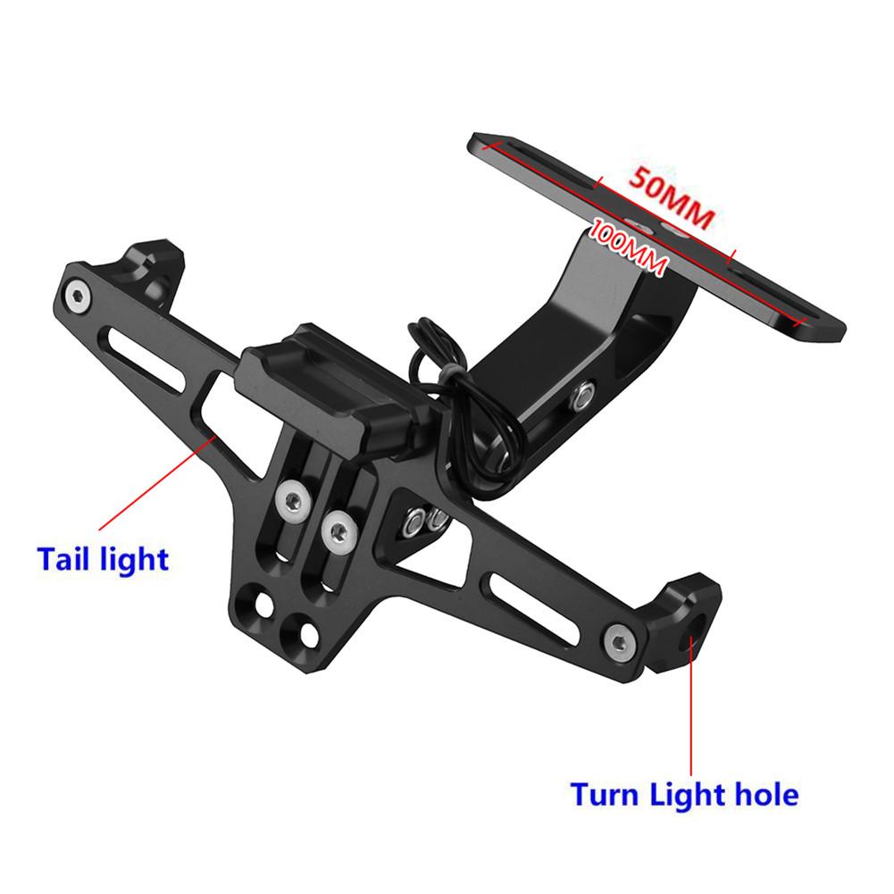 Universele CNC Aluminium Motorfiets Achter Kentekenplaat Houder Voor Kawasaki Z750 Z800 Motorfiets Kentekenplaat Beugel