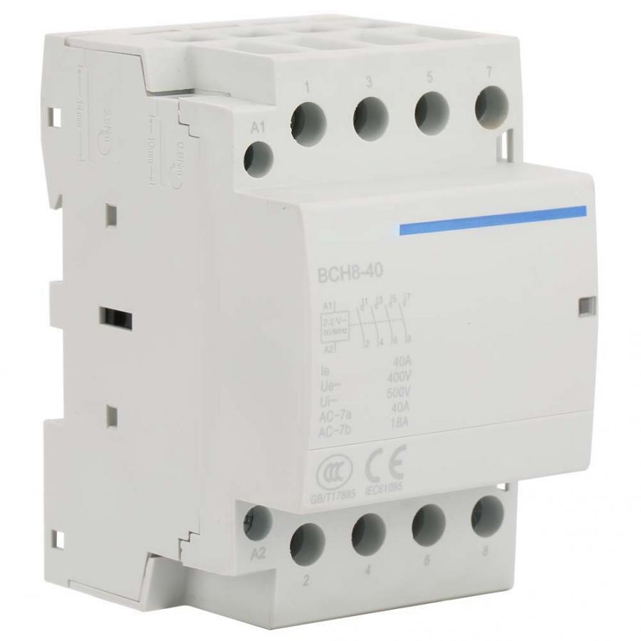 4P 40A 24V/230V 50/60Hz Household AC Contactor 2NO2NC Electrical Equipment contactor