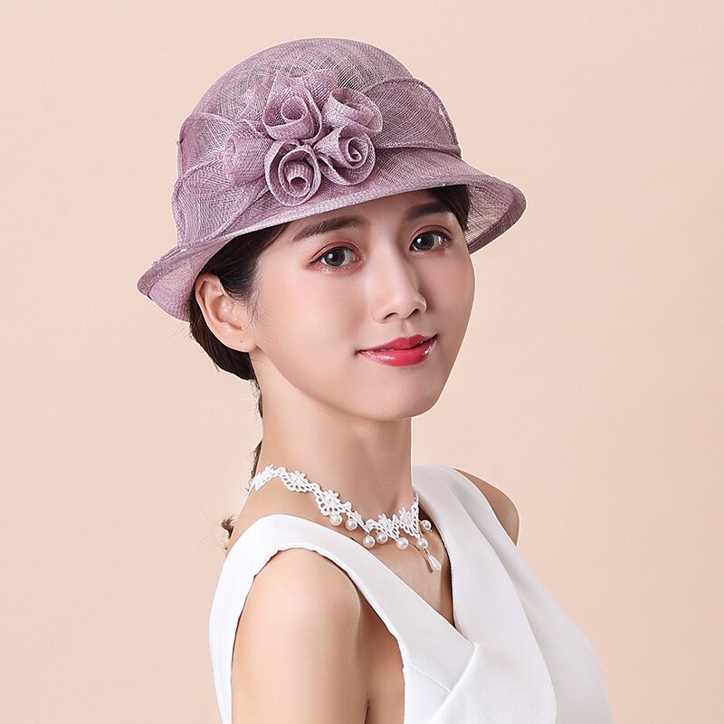 Dames fedora hoed dames dag royal ascot zonnescherm vrouwelijke pet zonnebrandcrème anti-ultraviolet zomer hoeden dames hoofddeksels petten  h6611