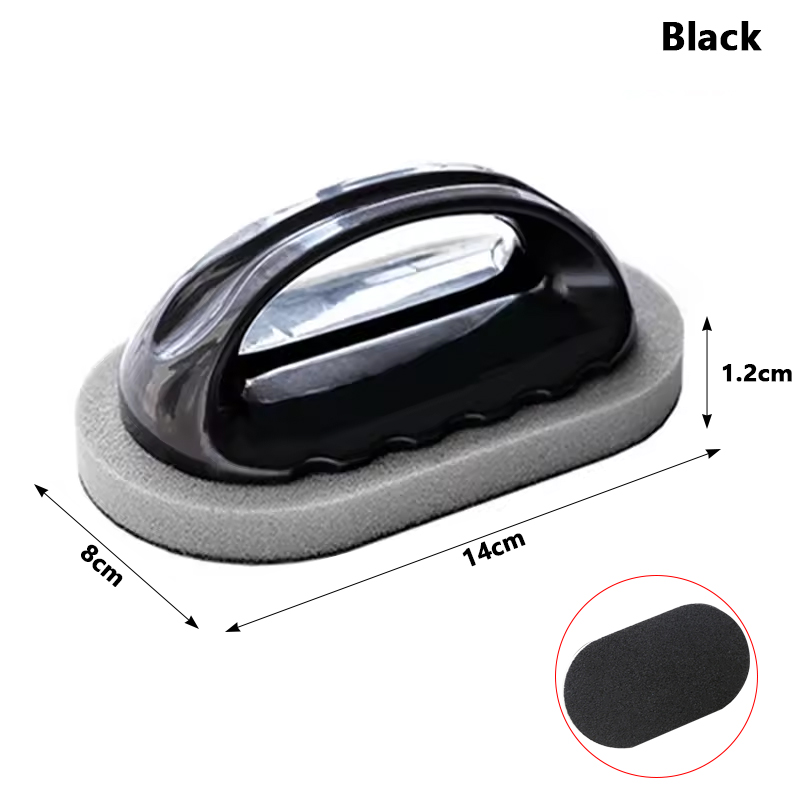 Magic Emery Sponge Brush Wipe Eraser Cleaner Kitchen Bath Rust Strong Decontamination Cleaning Tools With Handle Household Tools: Default Title