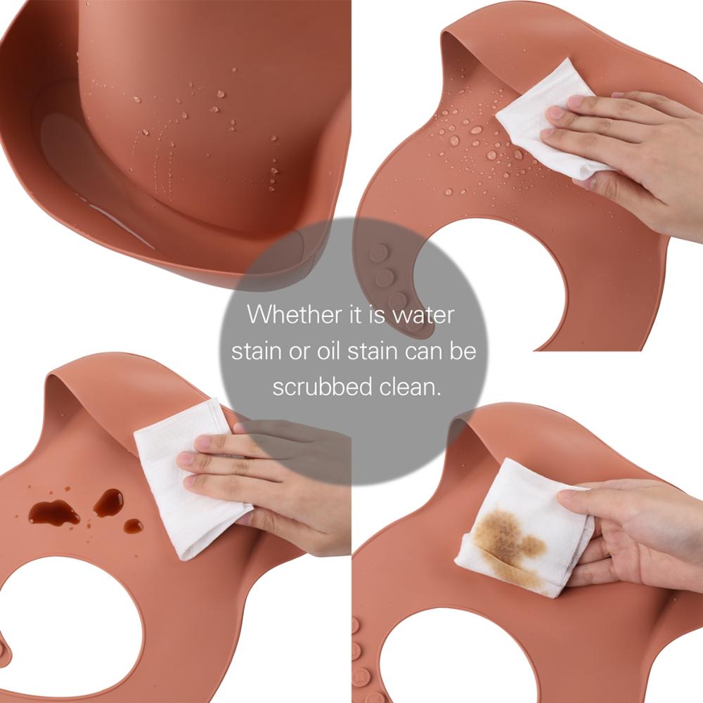 Bavoirs en Silicone pour enfants | Vaisselle d'alimentation en Silicone pour bébés, bavoirs de bébé en bas âge, alimentation petit déjeuner