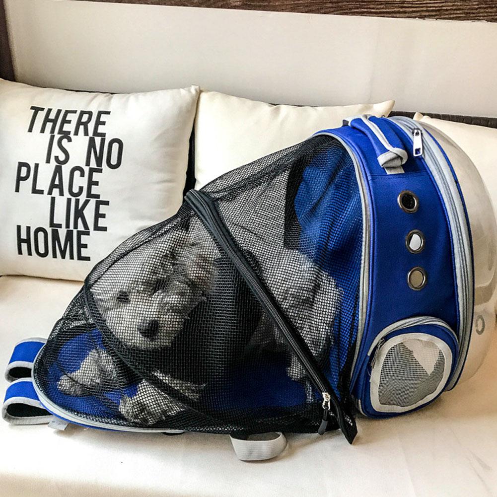 Mochila portátil para mascotas, gato, mascota, perro, transporte, mascota, mochila para mascotas bolsa: blue