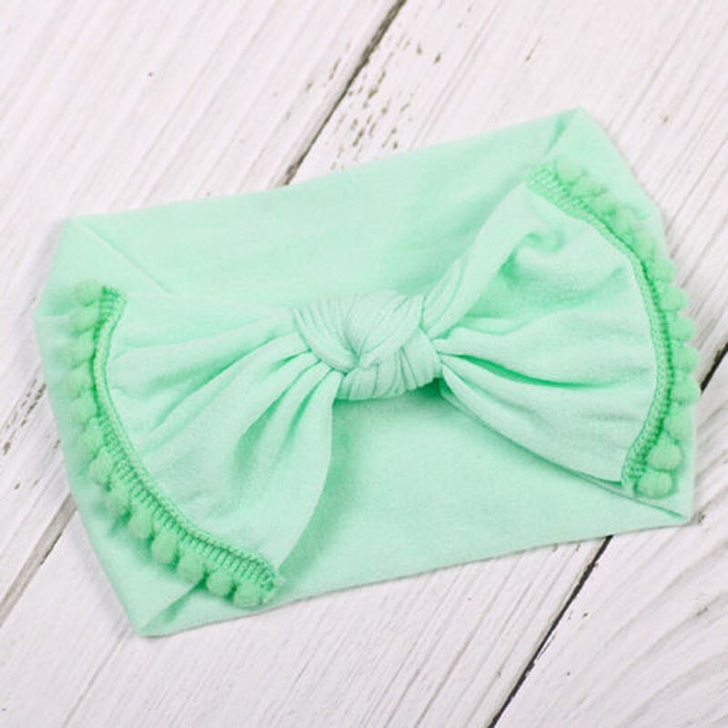 Focusnorm baby peuter schattige meisjes strik haarband elastische tulband knoop konijn hoofdband hoofddeksel haarspeld strik voor meisjes hoofdbanden