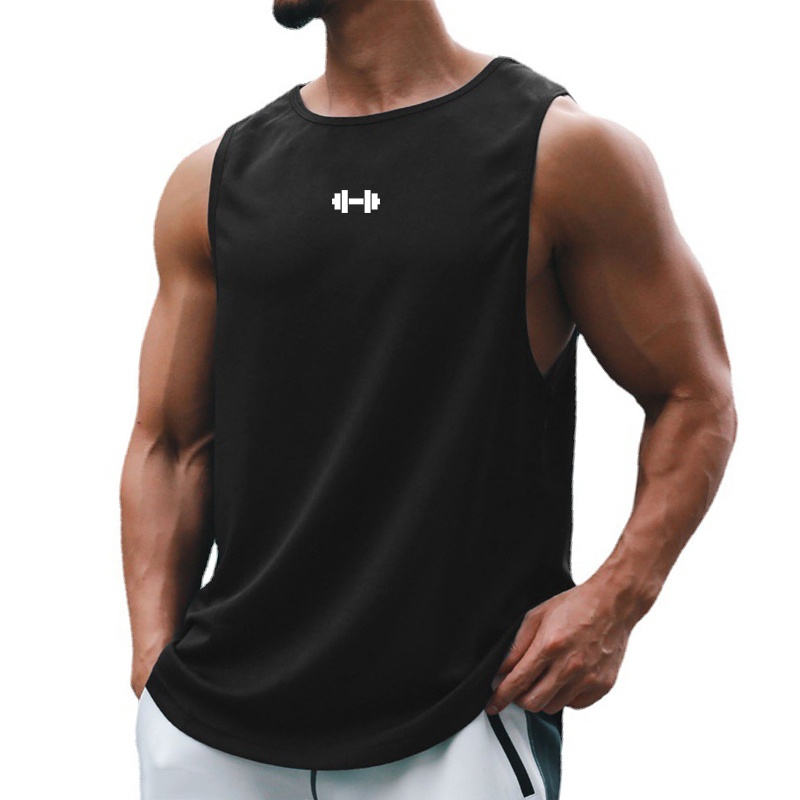 Camiseta sin mangas de verano para hombre, ropa de entrenamiento físico para gimnasio, camisetas sin mangas de culturismo ajustadas de secado rápido, chaleco de baloncesto a la para hombre
