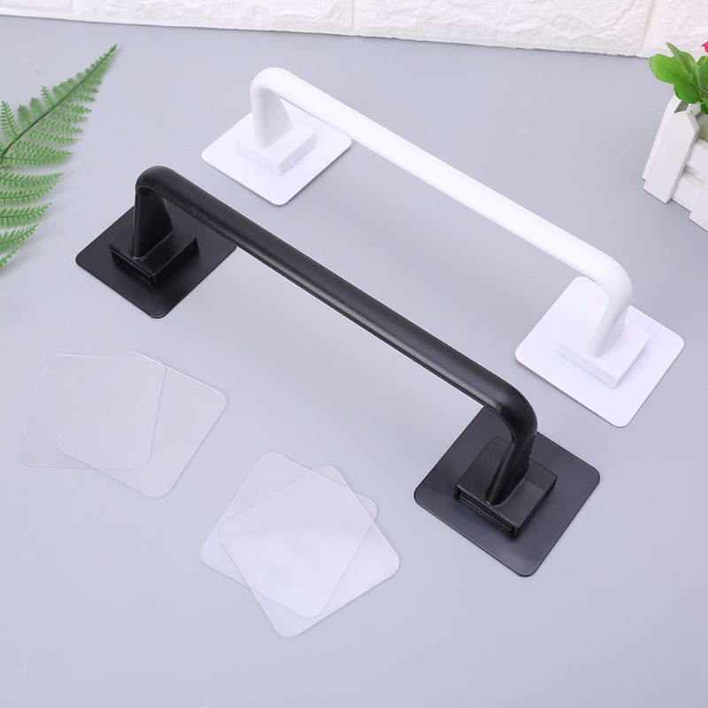 Self Adhesive Wall Mounted Bathroom Towel Bar Shelf Rack Holder Toilet Roll Paper Hanging Hanger