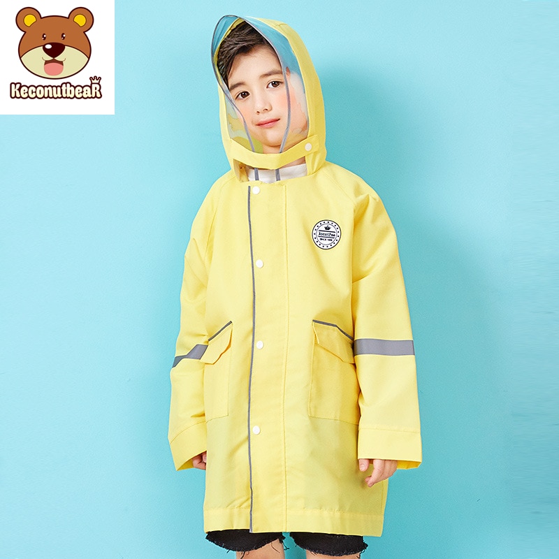 Height 90-170 cm waterproof raincoat for children kids baby rain coat boys girls middle school students rain poncho jacket